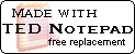 Made with TED Notepad, free replacement!